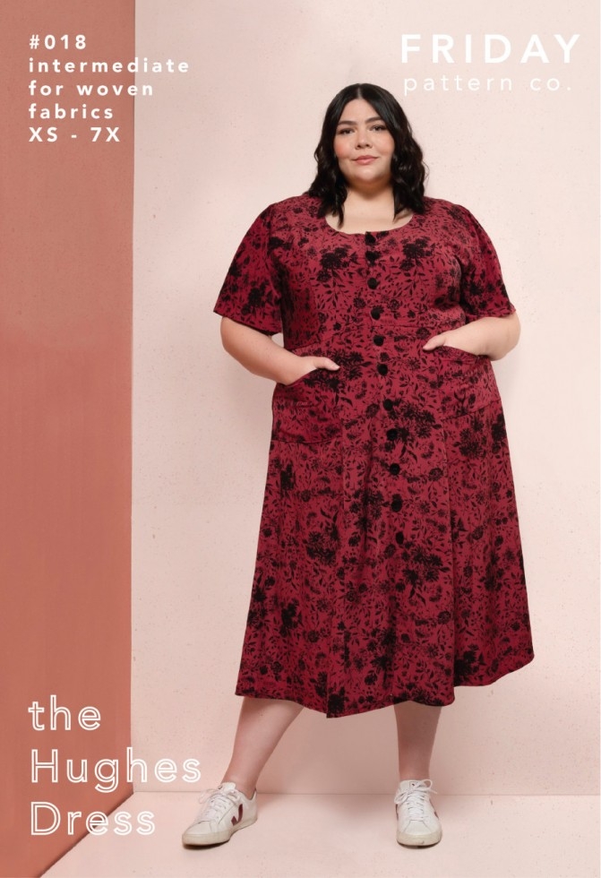 Friday Pattern Company Paper Sewing Pattern Hughes Dress