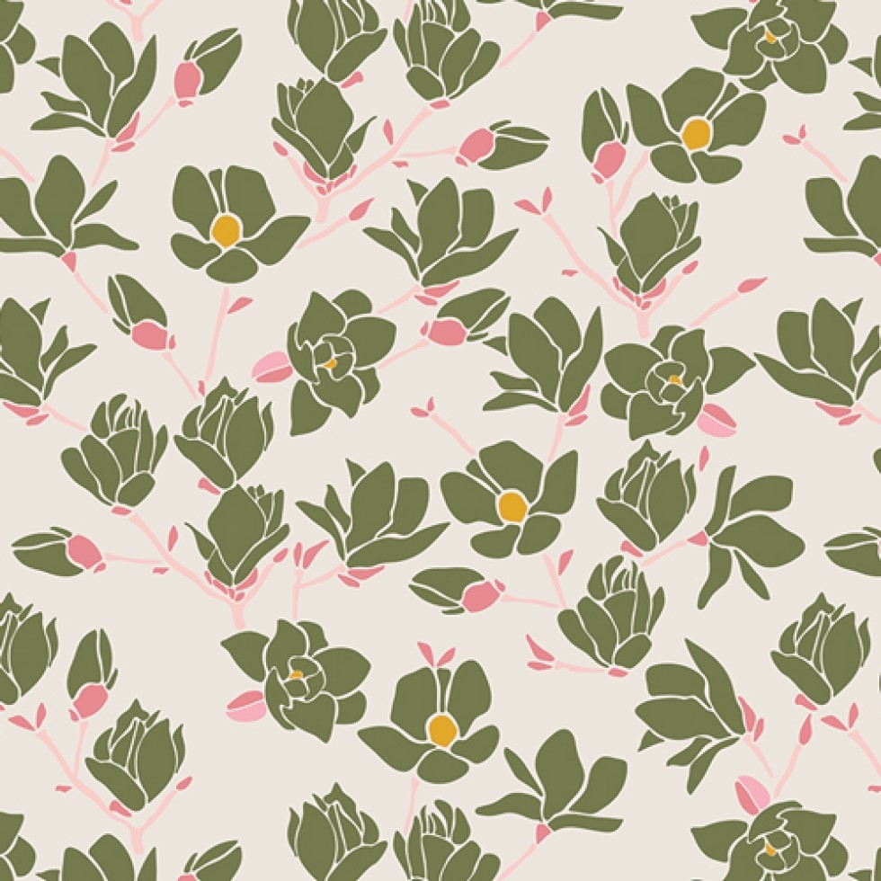 Art Gallery Fabrics Printemps Fusion 100% Cotton Poplin Fabric Magnolia