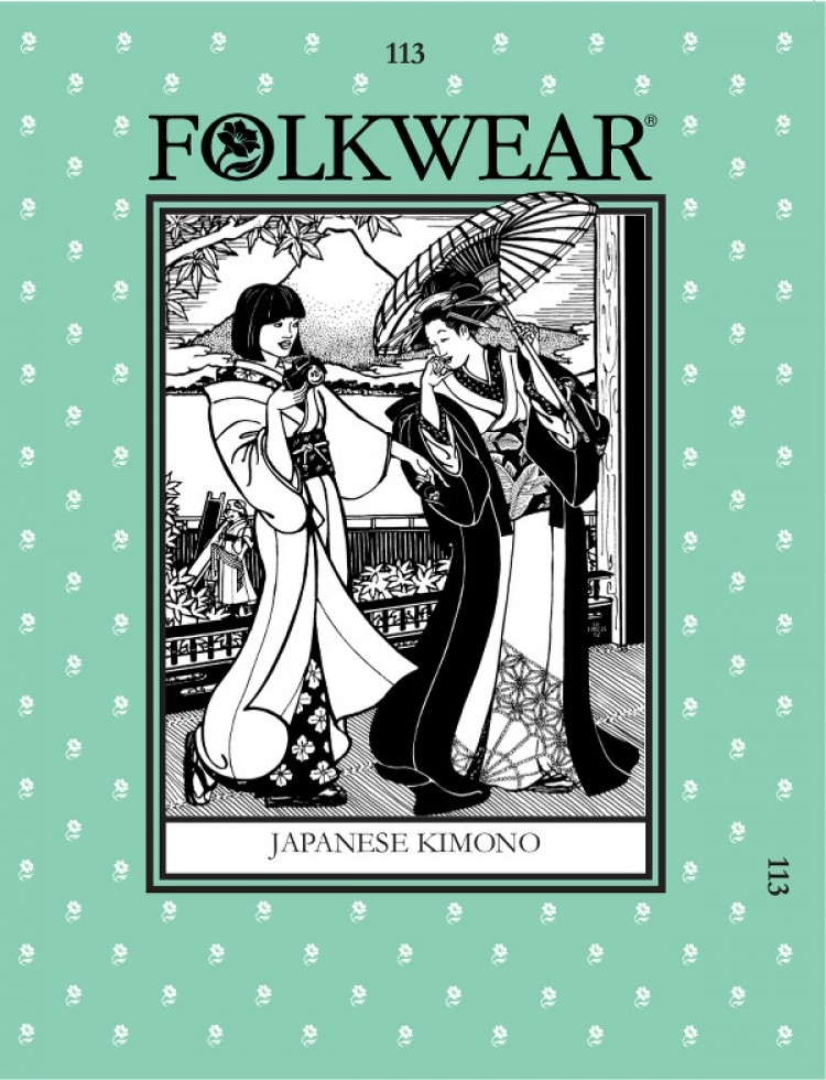 Folkwear Patterns Paper Sewing Pattern Japanese Kimono