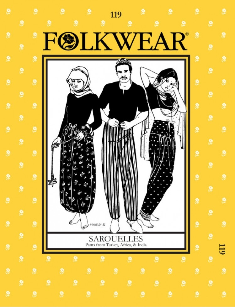Folkwear Patterns Paper Sewing Pattern Sarouelles Pants