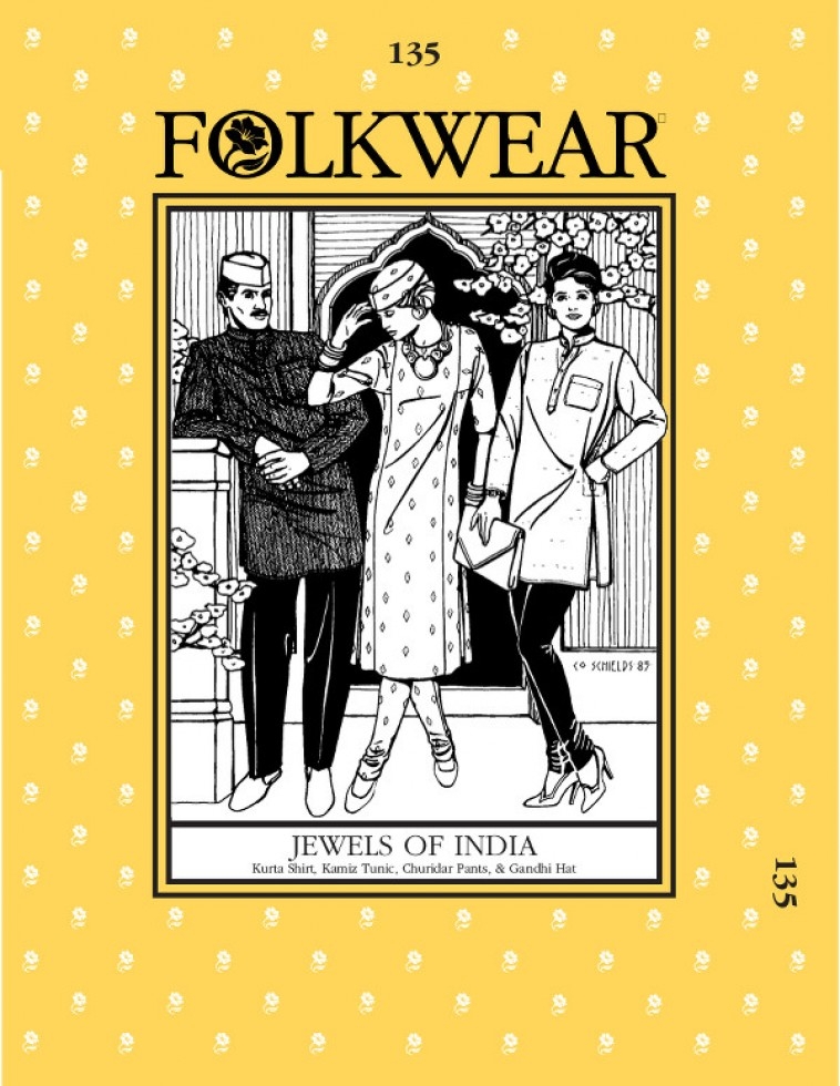 Folkwear Patterns Paper Sewing Pattern Jewels of India