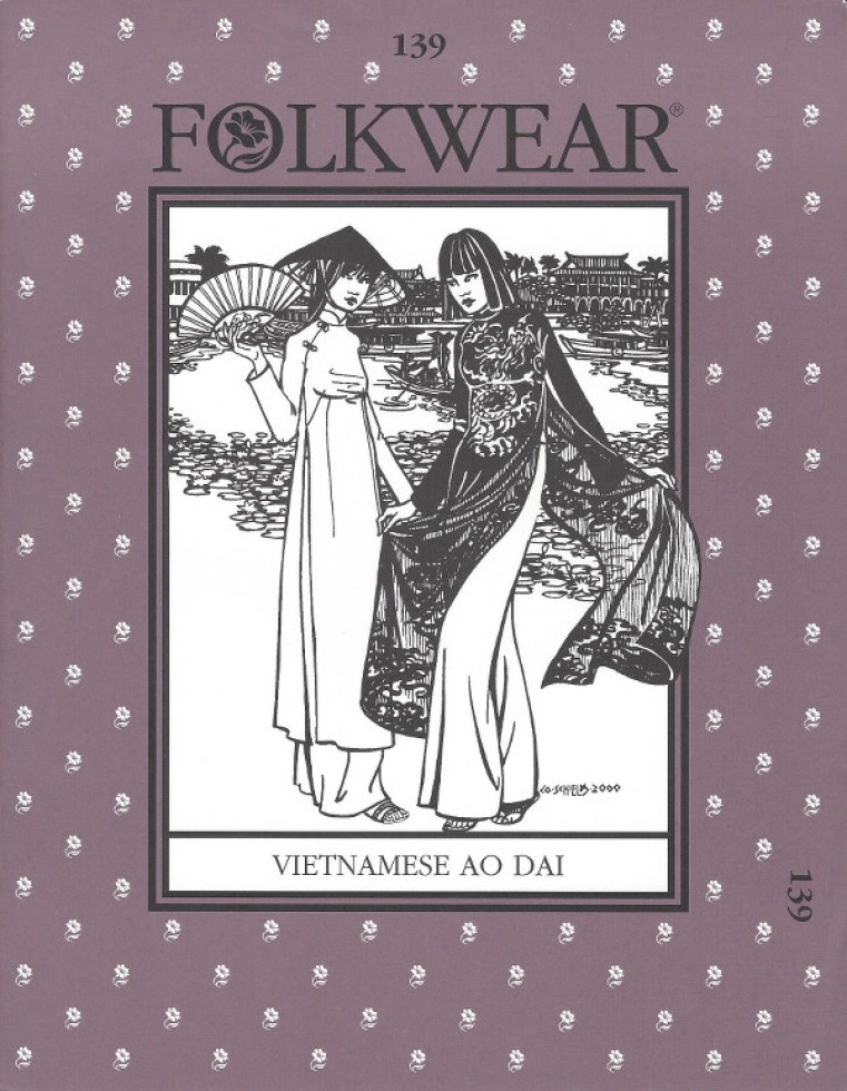 Folkwear Patterns Paper Sewing Pattern Vietnamese Ao Dai