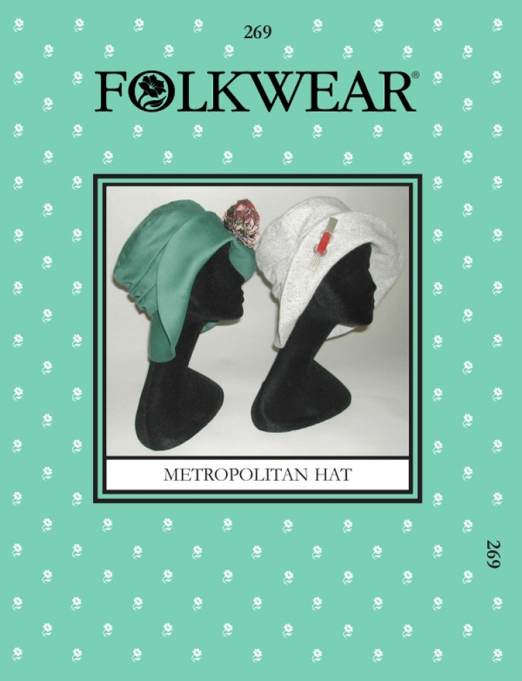 Folkwear Patterns Paper Sewing Pattern Metropolitan Hat
