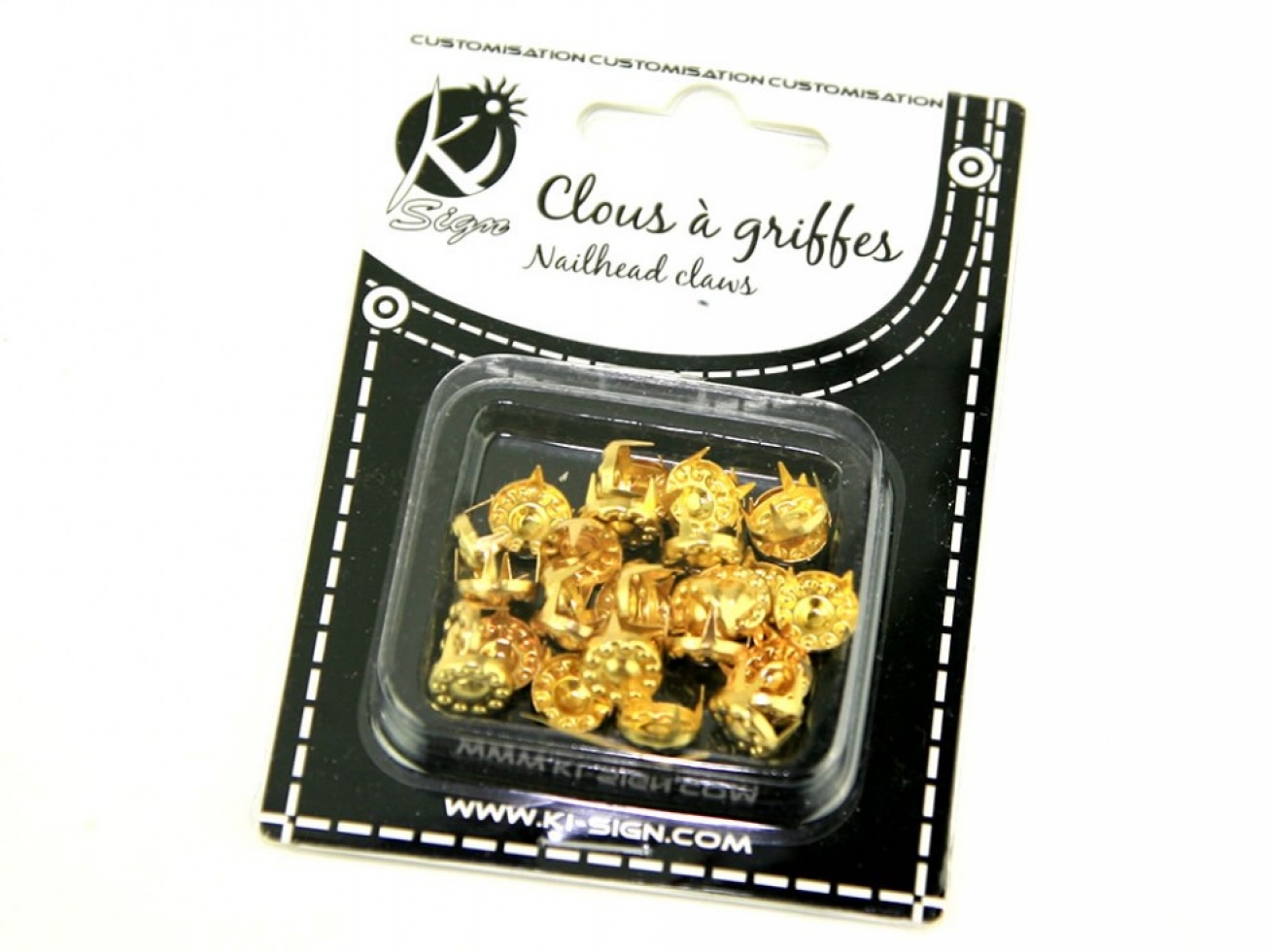 Round Metal Studs Gold
