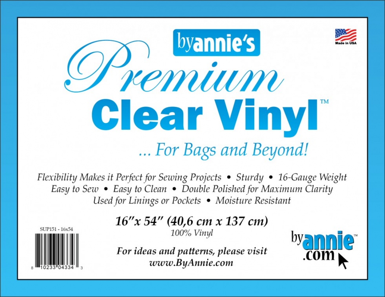By Annie PVC Vinyl Fabric Clear