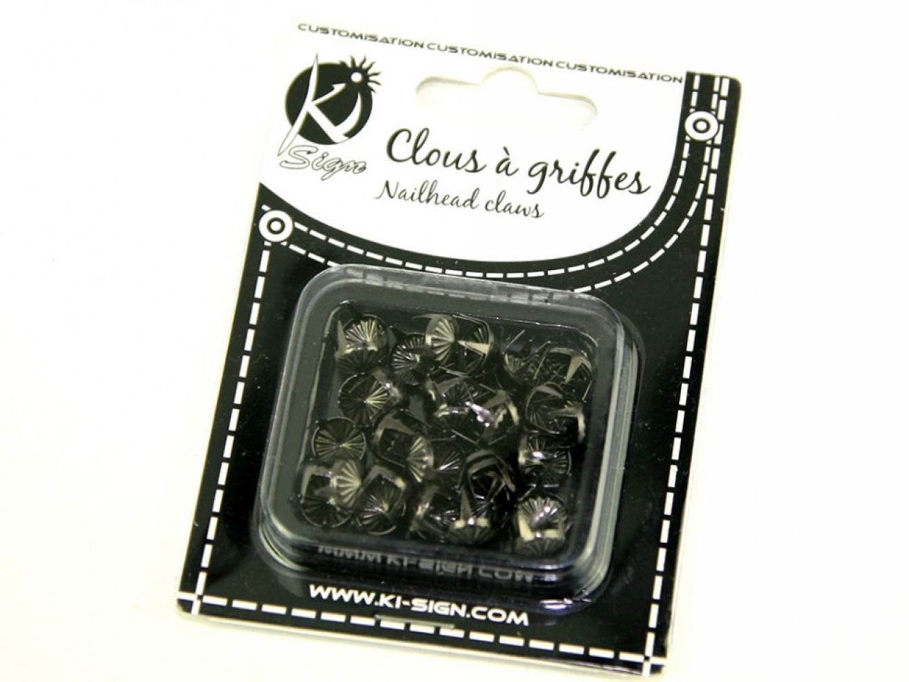 Round Metal Studs Gunmetal