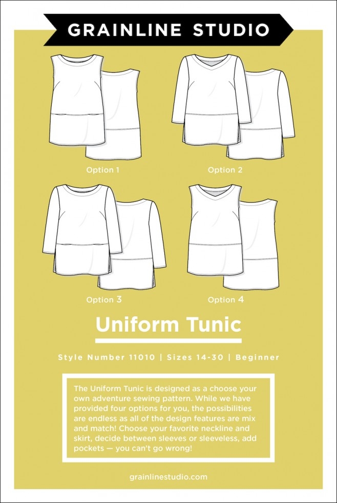 Grainline Studio Paper Sewing Pattern Uniform Tunic