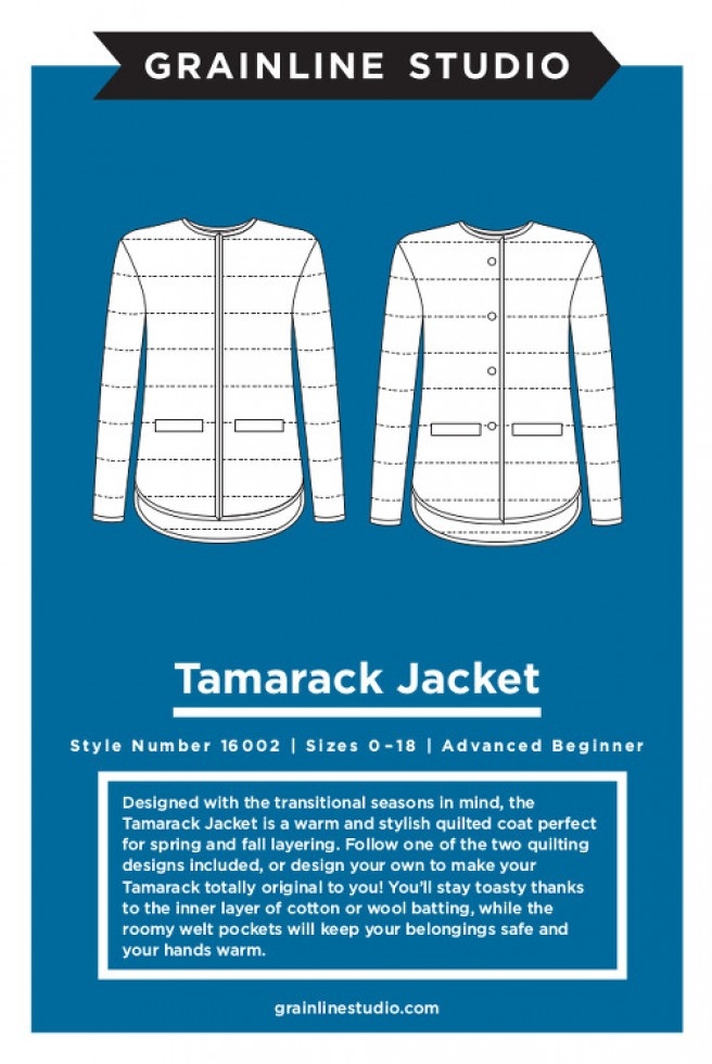Grainline Studio Paper Sewing Pattern Tamarack Jacket