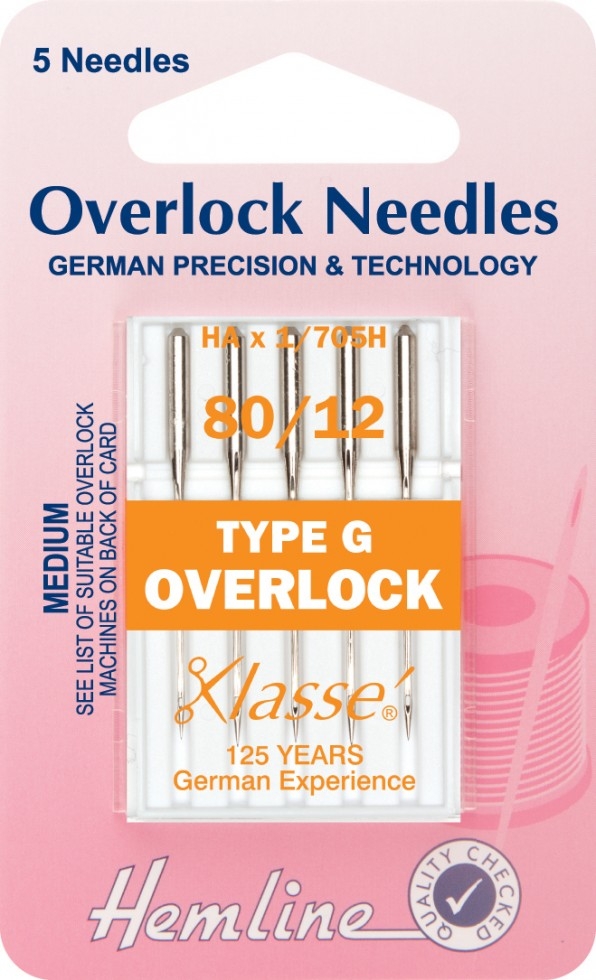Hemline Type G Overlocker Serger Needles