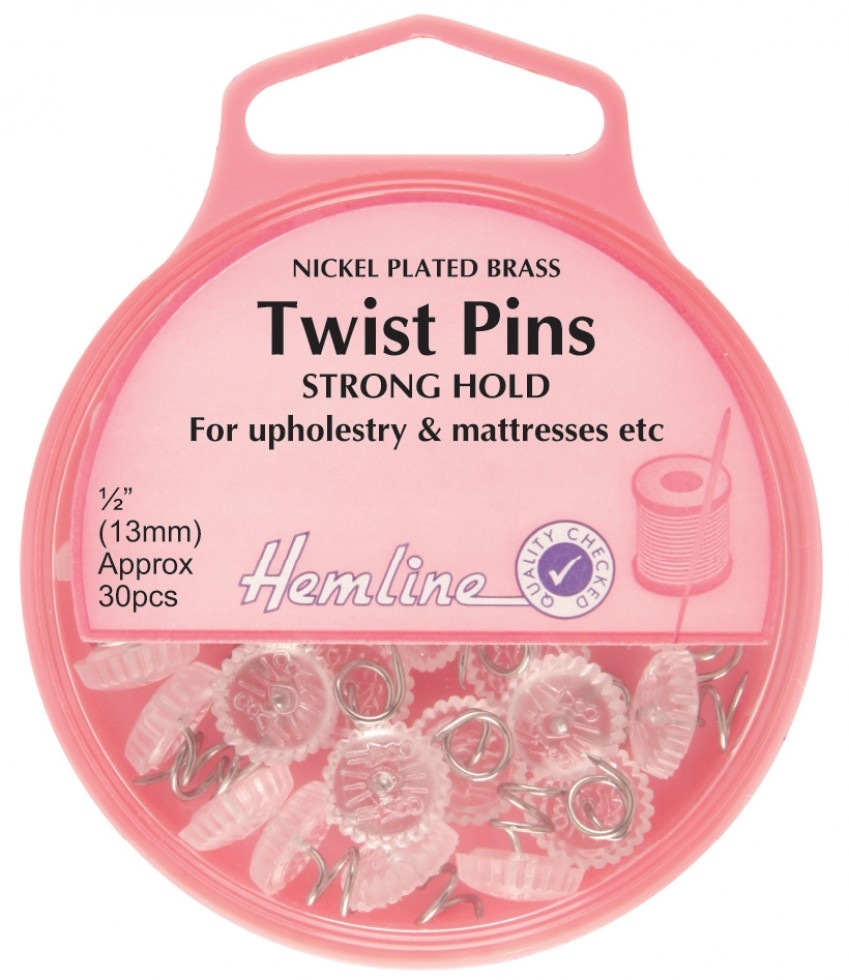 Hemline Twist Upholstery Pins