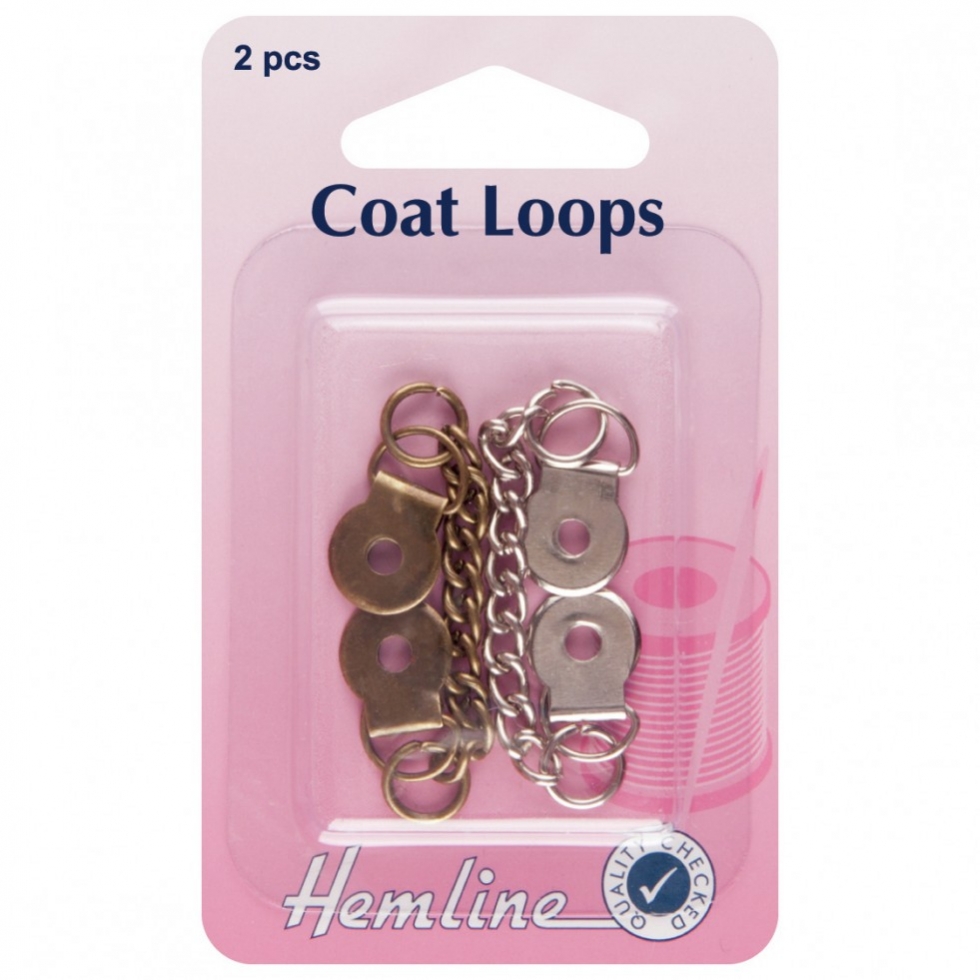 Hemline Metal Coat Chains Silver & Bronze