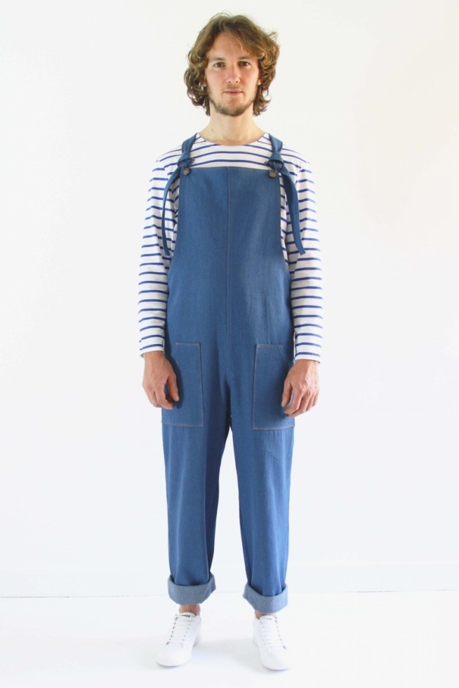I AM Paper Sewing Pattern Mens Colibri Overalls