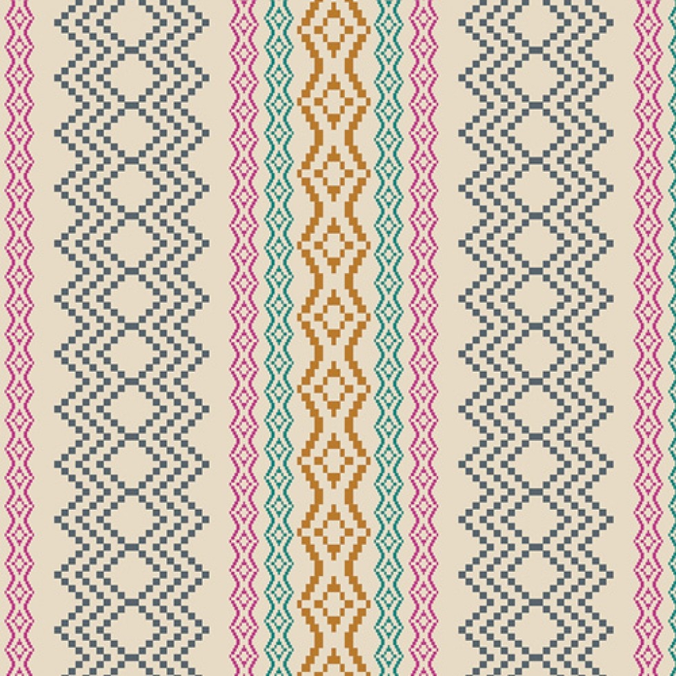 Art Gallery Fabrics Indie Folk 100% Cotton Poplin Fabric Pathways Rich