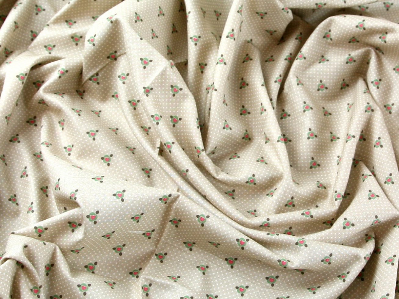 John Louden 100% Cotton Poplin Fabric Beige