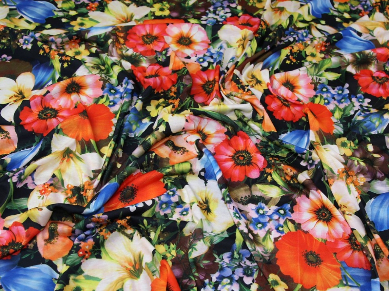 Lady McElroy ITY Silky Stretch Knit Fabric Multicoloured