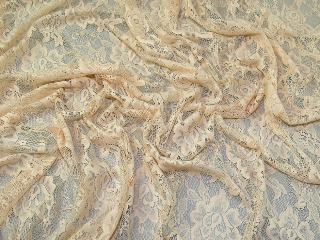Delicate Lace Fabric Blush
