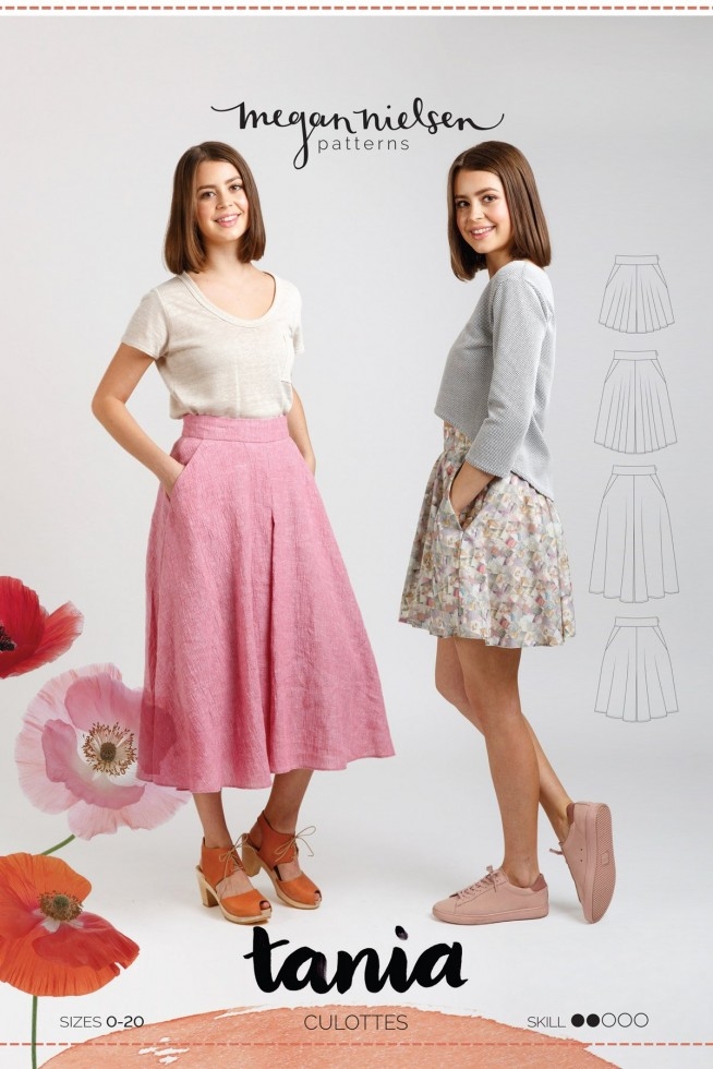 Megan Nielsen Paper Sewing Pattern Tania Culottes