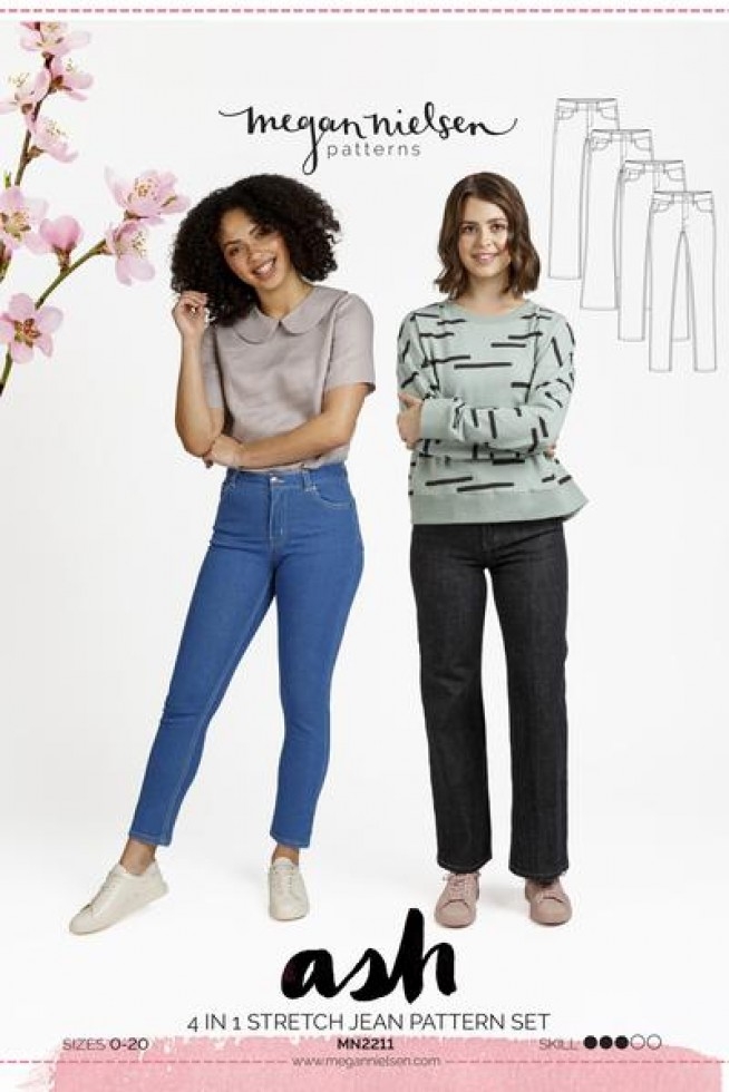 Megan Nielsen Paper Sewing Pattern Ash Jeans (4 in 1)