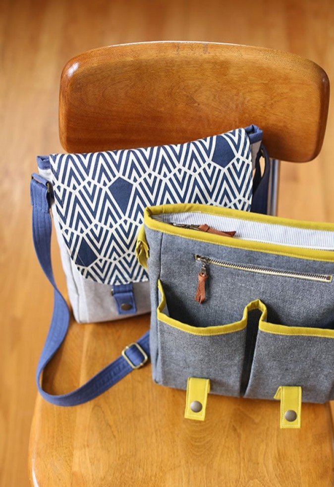 Noodlehead Paper Sewing Pattern Campfire Messenger Bag