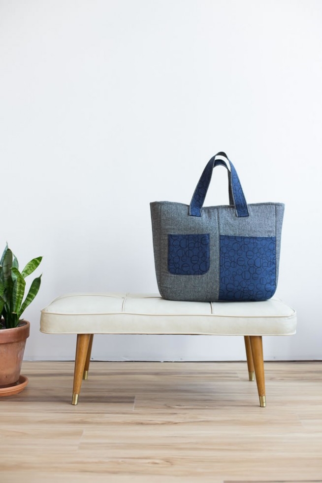 Noodlehead Paper Sewing Pattern Fika Tote Bag