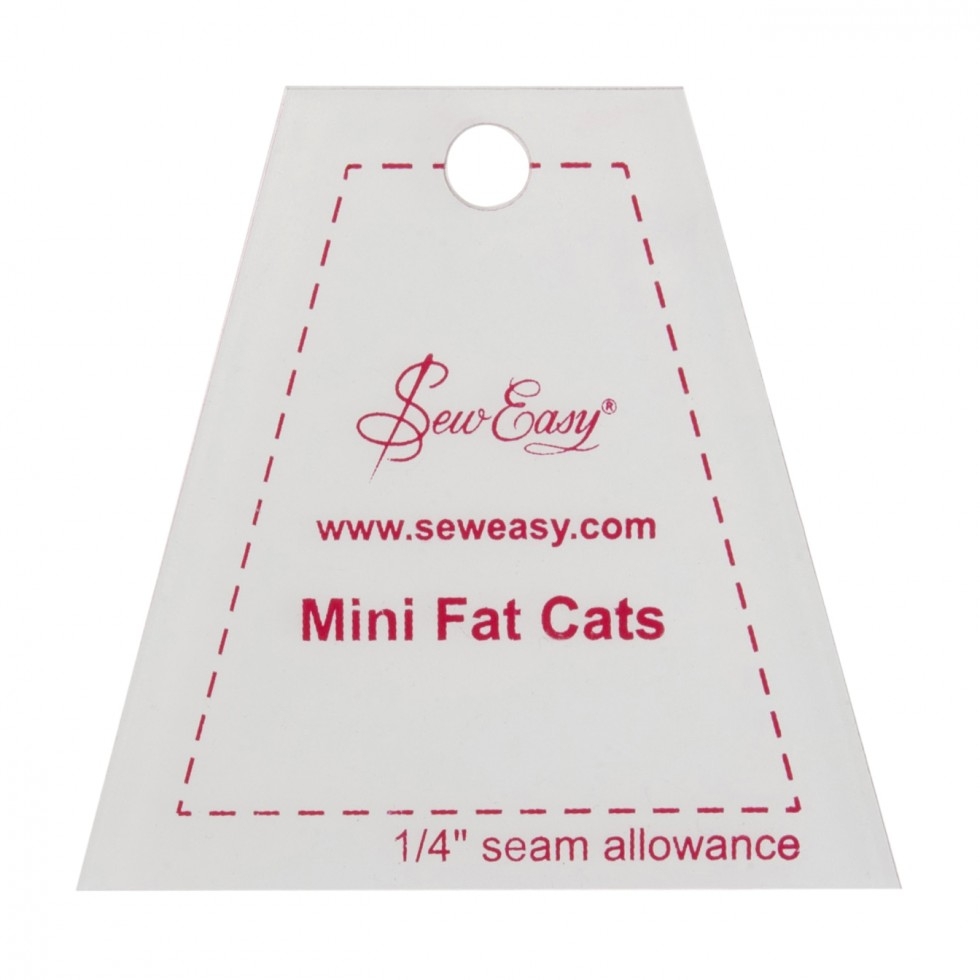 Sew Easy Mini Fat Cats Quilting Template