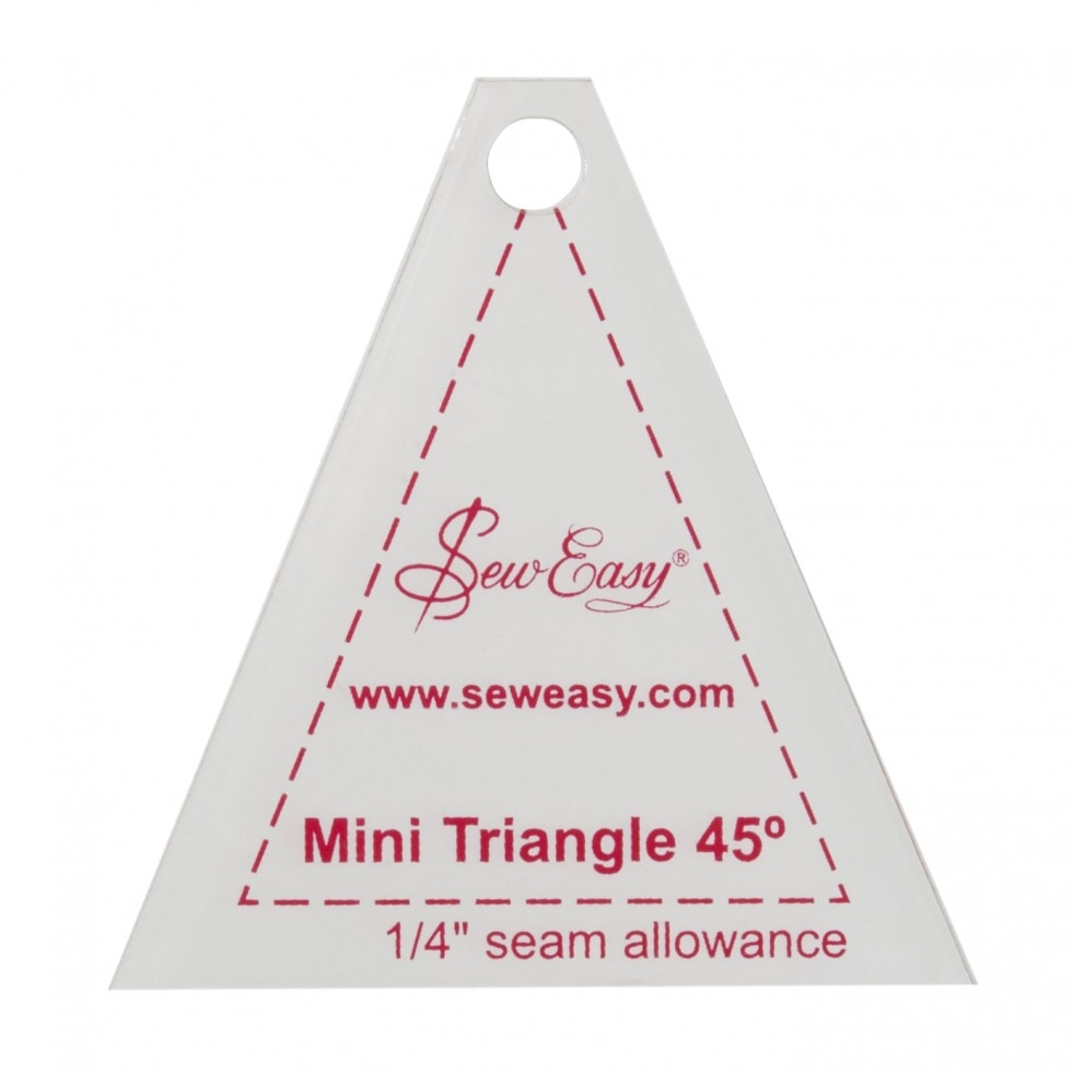 Sew Easy Mini 45 Degree Triangle Quilting Template