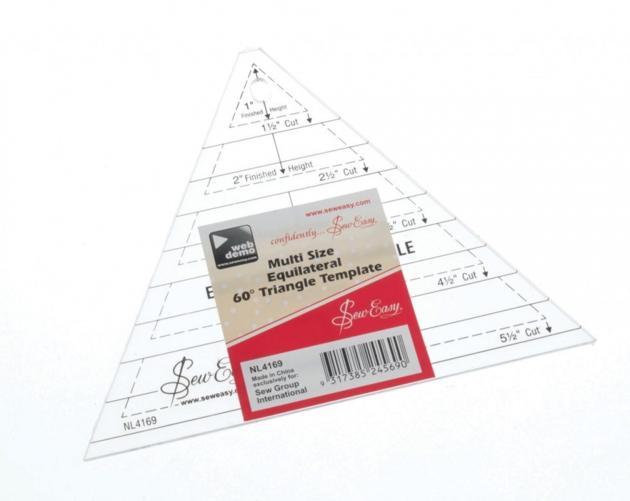 Sew Easy 60 Degree Triangle Quilting Ruler