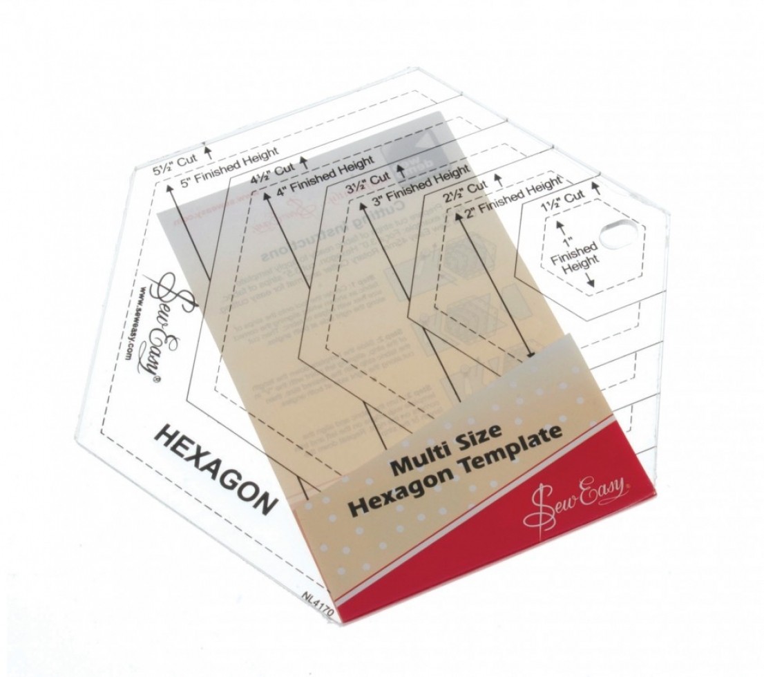 Sew Easy Hexagon Quilting Template