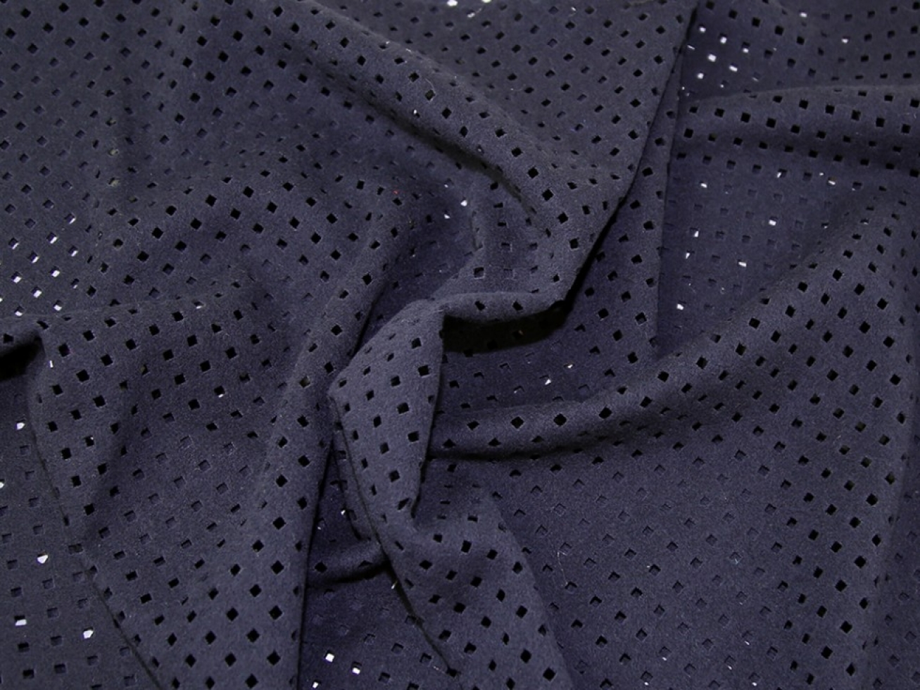 Wool Blend Coating Fabric Navy Blue