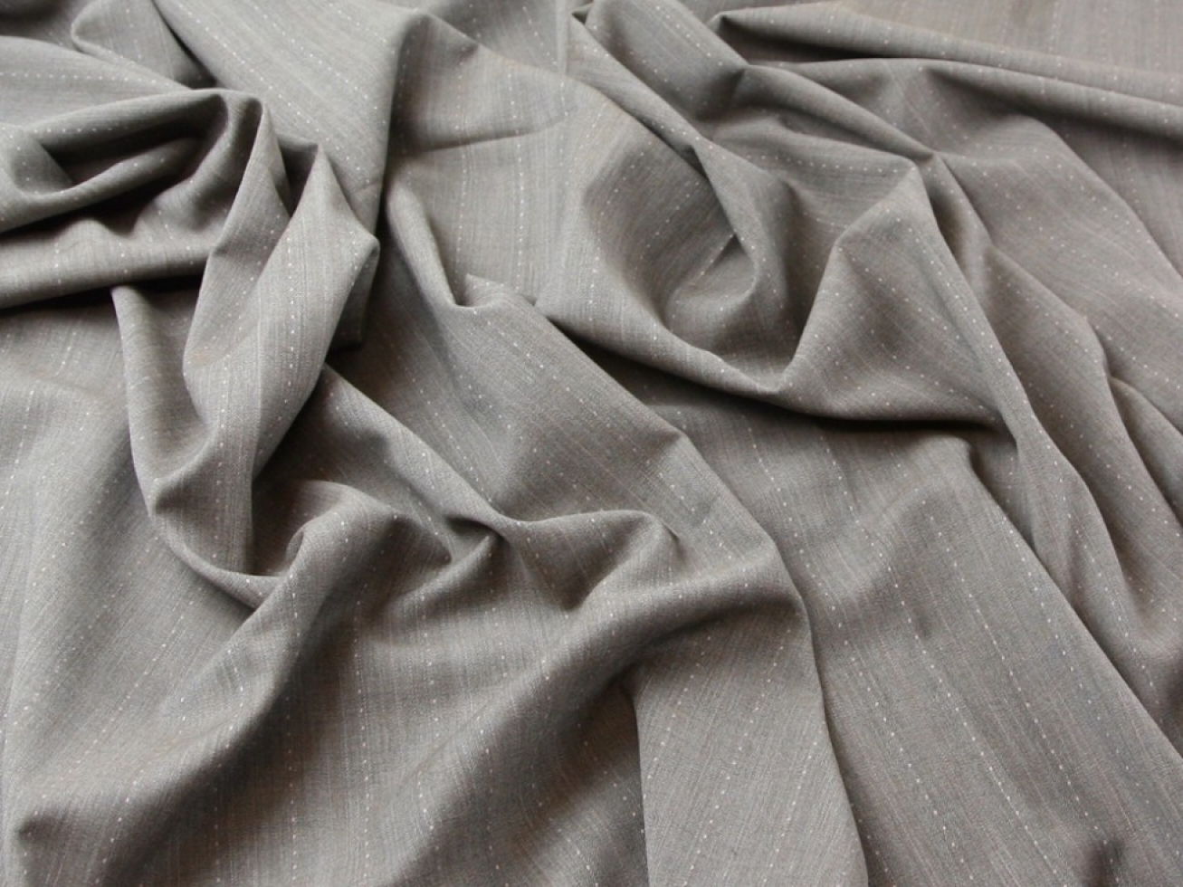 Stretch Woven Suiting Fabric Brown & Pink