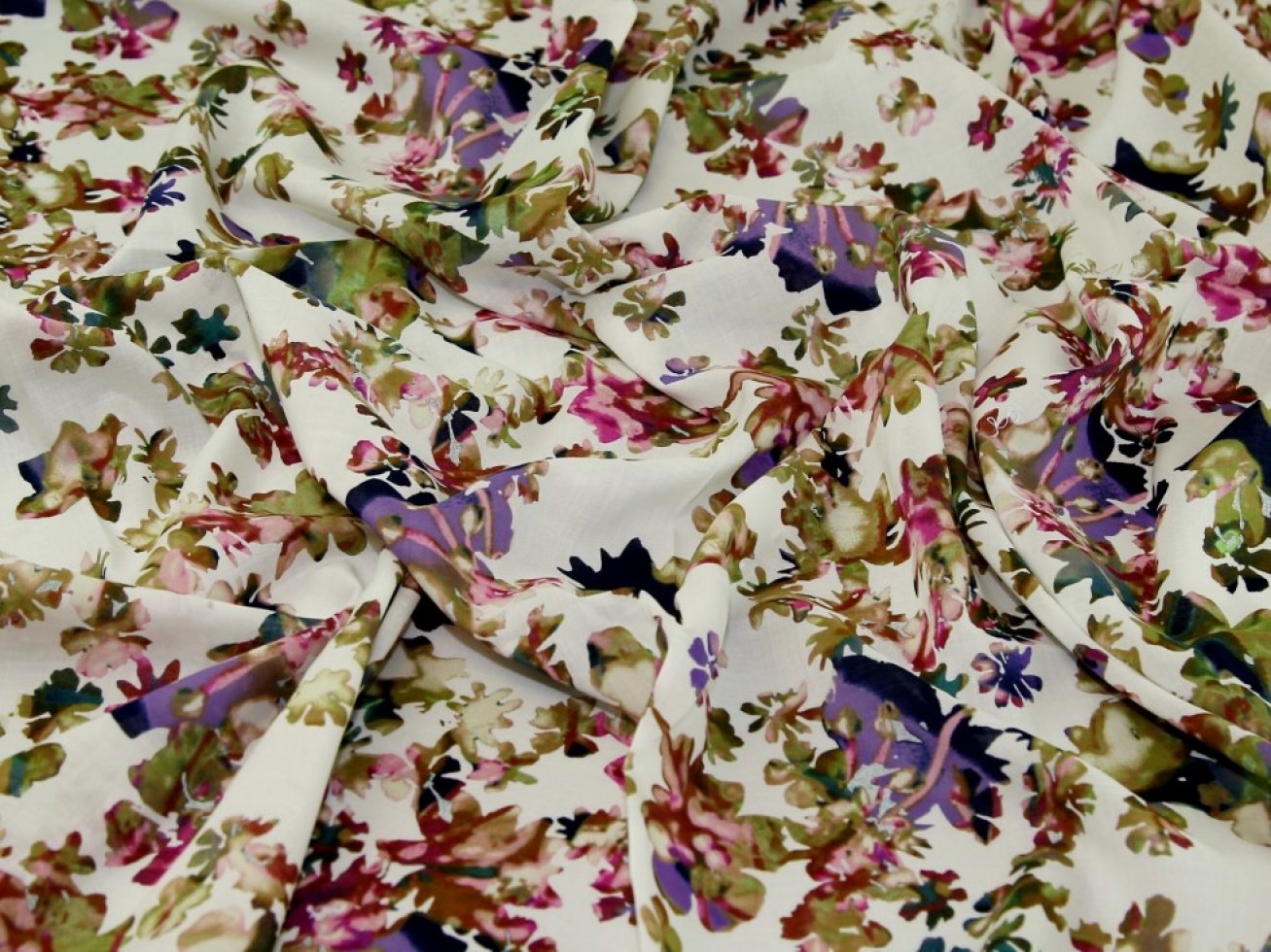 Cotton Voile Fabric Multicoloured