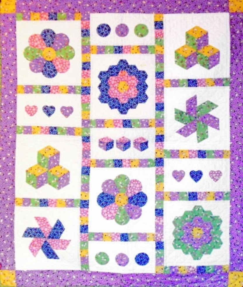 Paper Pieces EPP Quilting Pattern Little Of This A Little Of That