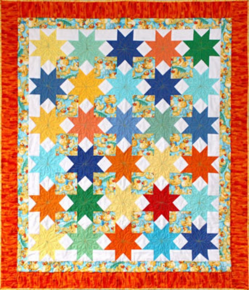 Paper Pieces EPP Quilting Pattern Duckies Quilt