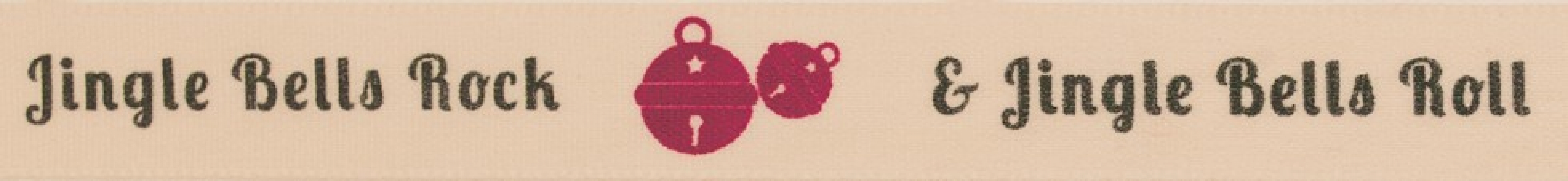 Berisfords Jingle Bells Christmas Ribbon Natural