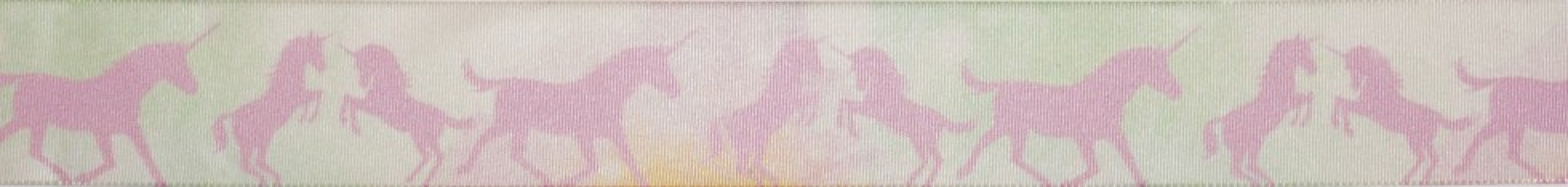 Berisfords Tie Dye Unicorn Ribbon Pink