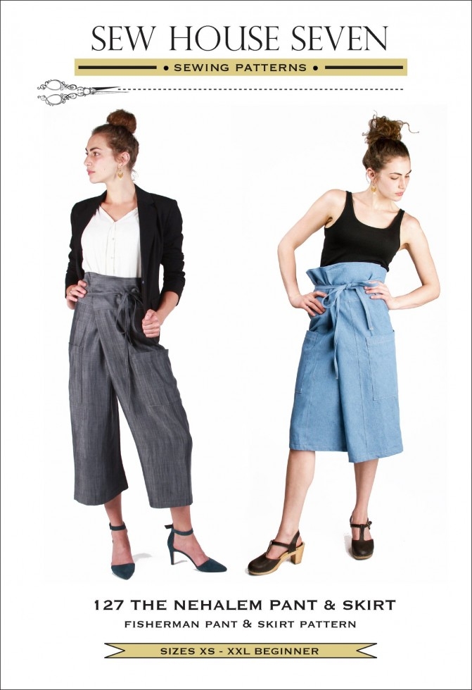 Sew House Seven Paper Sewing Pattern Nehalem Pant & Skirt