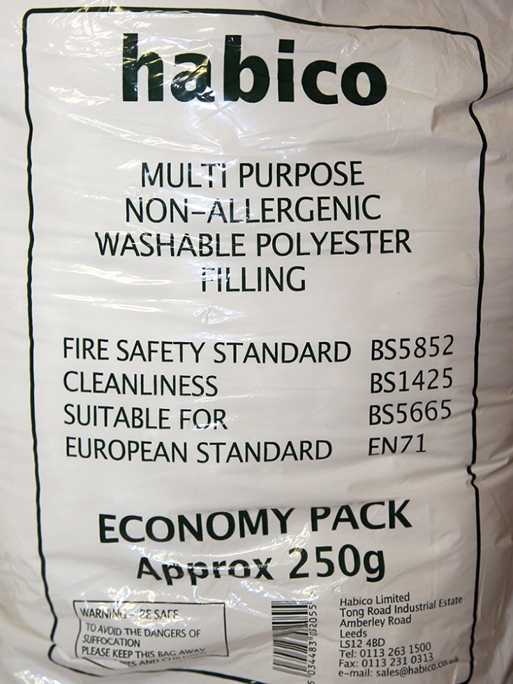 250gm Toy Filling Stuffing White