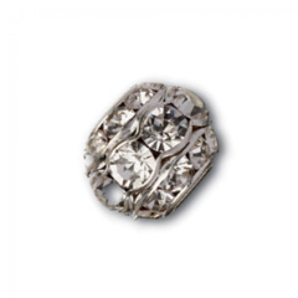 Trimits Crystal Ball Charm Silver Crystal