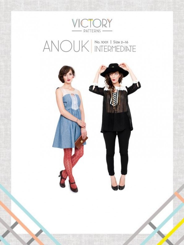 Victory Patterns Paper Sewing Pattern Anouk Dress & Tunic