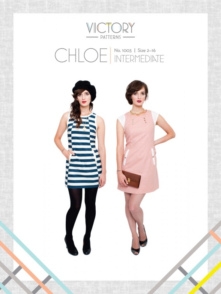 Victory Patterns Paper Sewing Pattern Chloe Dress