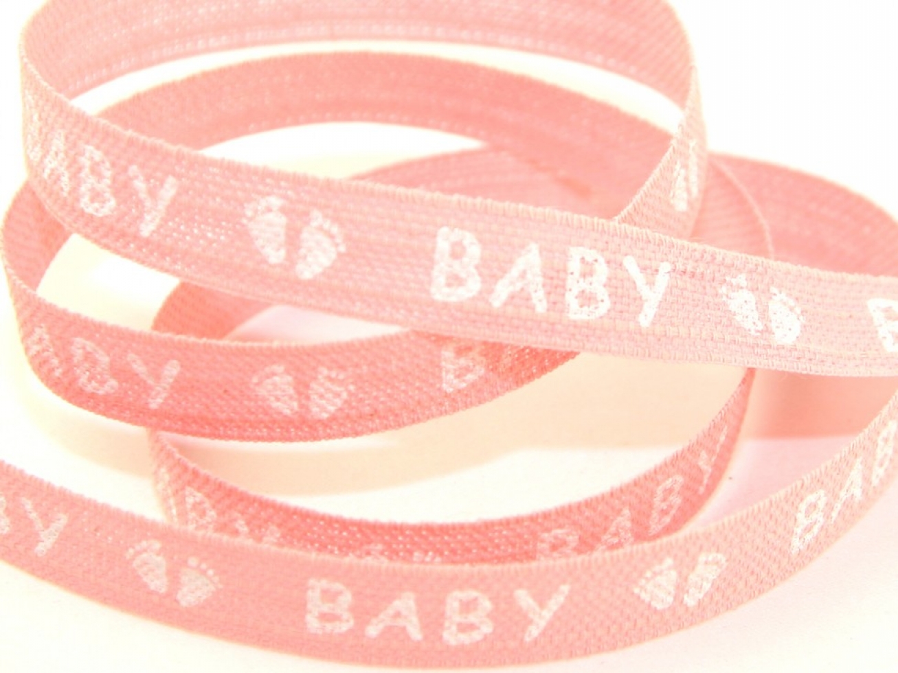 Baby Feet Ribbon Pink