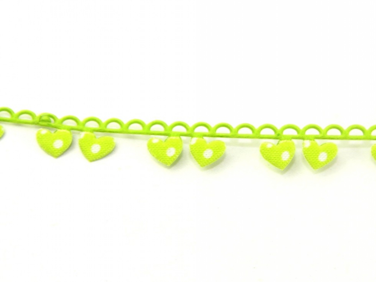 Heart Garland Ribbon Green