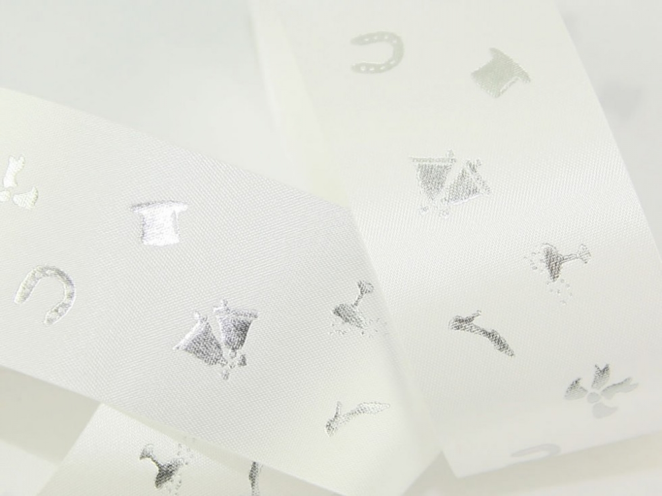 Satin Wedding Ribbon White