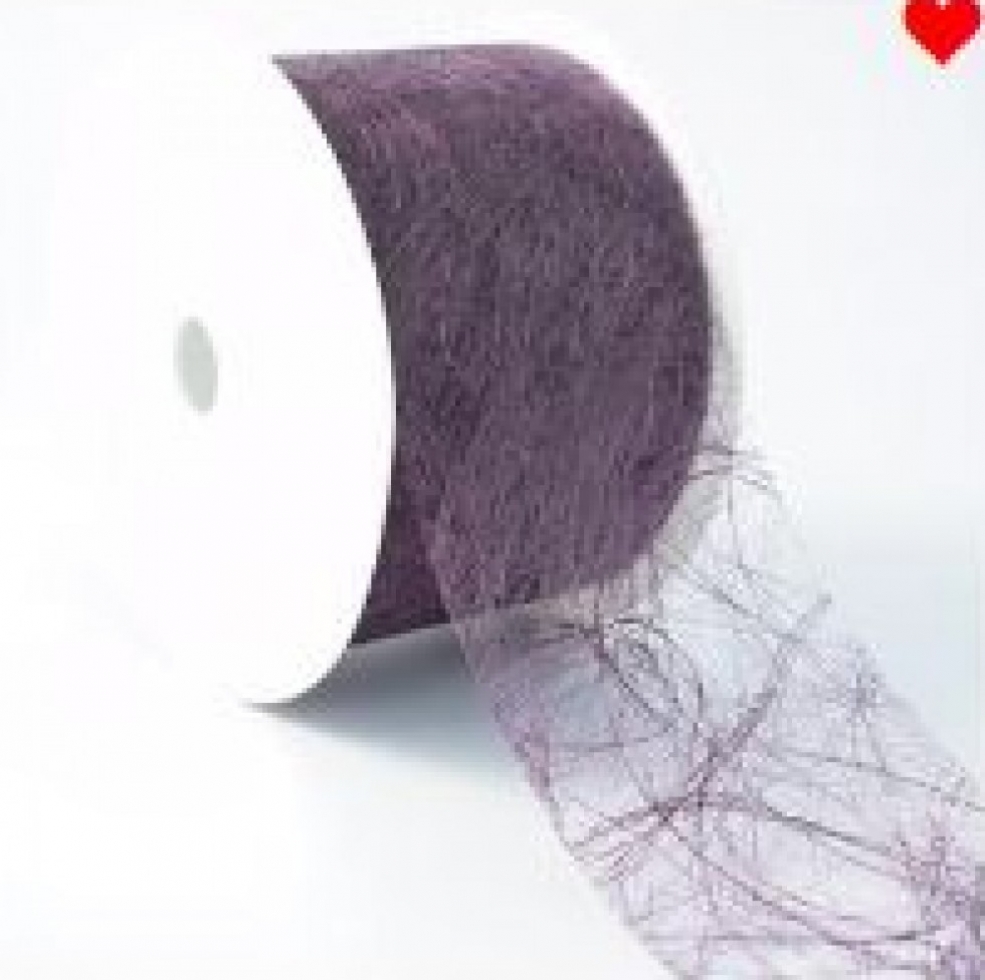 Spiderweb Ribbon Aubergine