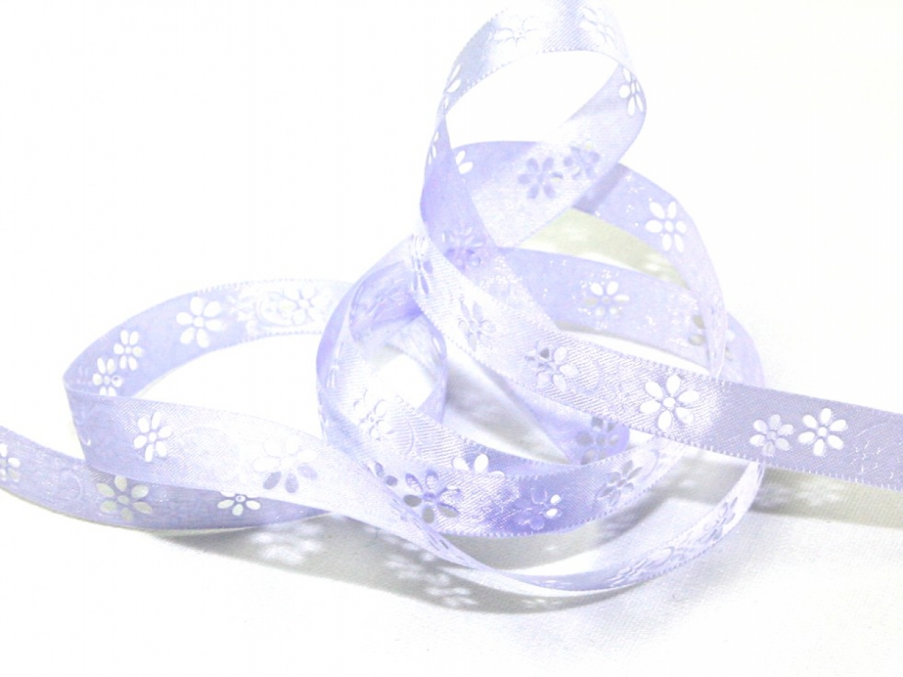 Daisy Satin Ribbon Lilac