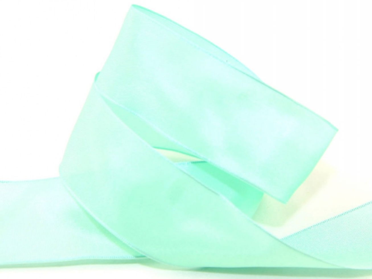 Wire Edge Taffeta Ribbon Mint Green
