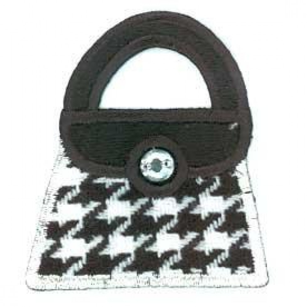 Handbag Patch Motif Black & White