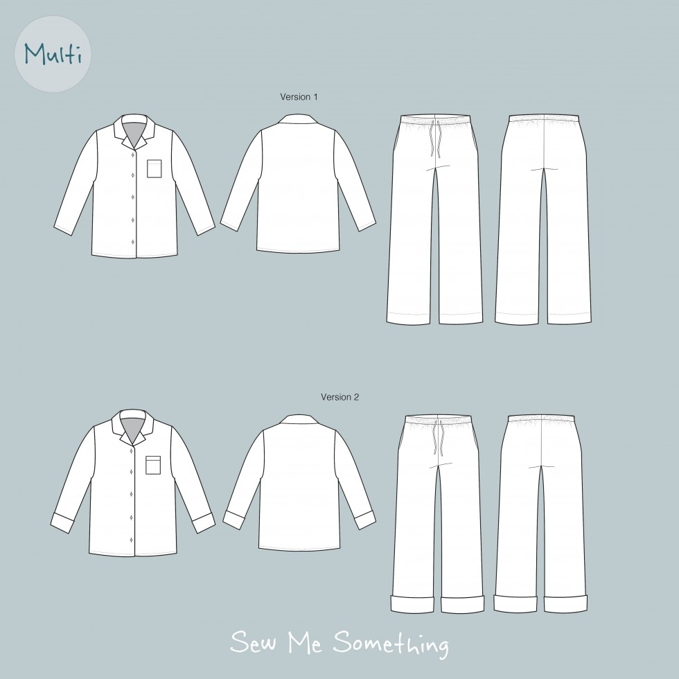 Sew Me Something Paper Sewing Pattern Rosalind Pyjamas