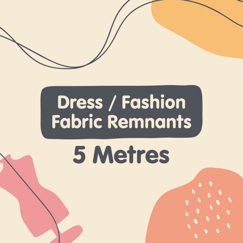 Fabric Remnants Dressmaking 5mt