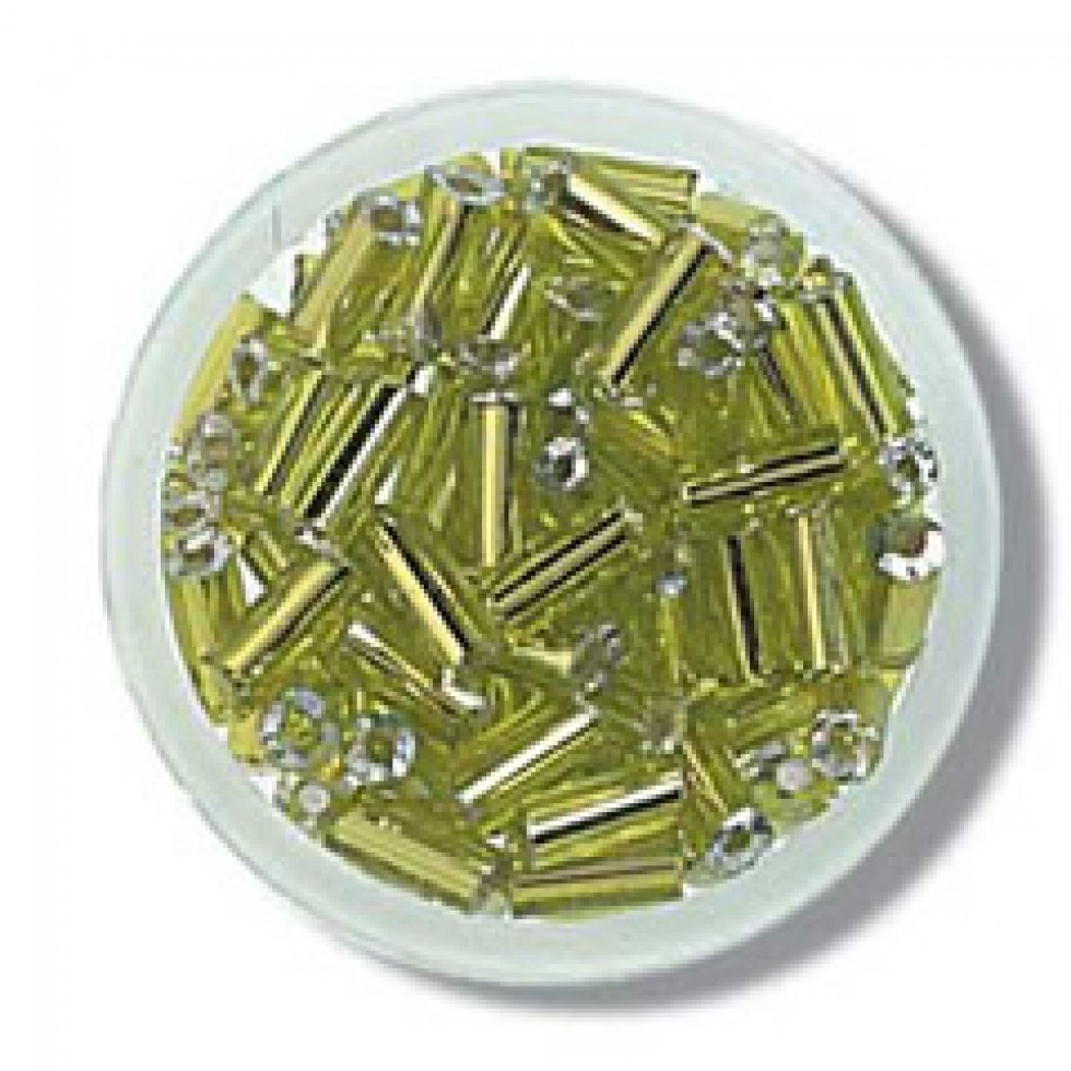 Trimits Glass Bugle Beads Lime